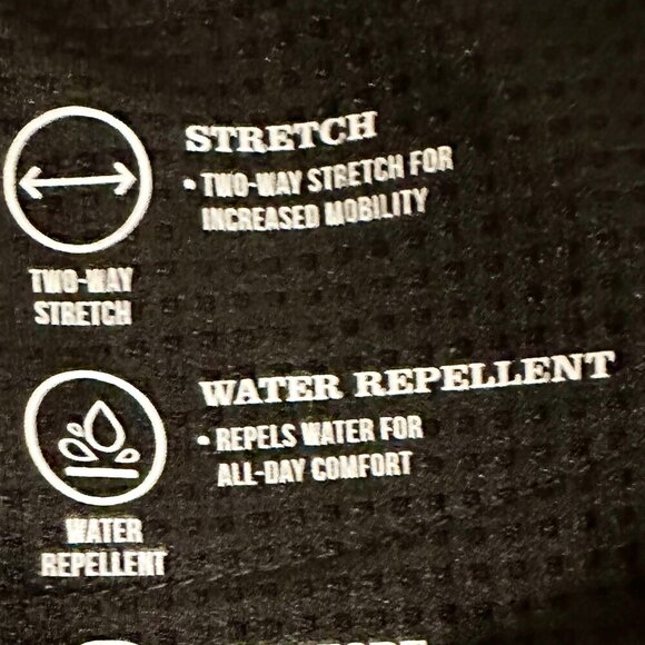 New Orvis Tech Pants Men's Size W38 X L30 Gray Water Resistant Stretch Fabric - Picture 5 of 11